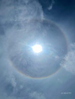 ⑦世界一周☆赤道通過中‼️祝福の虹輪現る！！